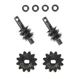 Rampcrab S24-ax Gear-12t2-us Overdrive Differential Gear Set 12t 2 Sets 12t-2 Black