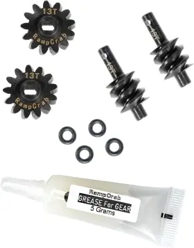 Gear-13t2-us Rampcrab S24-ax Overdrive Differential Gear Set 13t 2 Sets Hardened 13t-2 Black