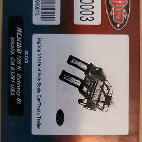 Rc4wd Z-s0003 Bigdog 1/10 Dual Axle Car/truck Trailer Black Universal 1 10