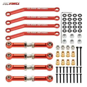 Fcx24 Rcawd C3063 Alloy Linkage Turnbuckle Set Red For Fms Eazyrc Roc Hobby Upgrades