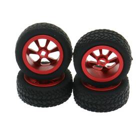 Rcawd K989-53-1 4x Wheels With Alloy Rims For Rc Hobby 1/28 Wltoys K969 K989 P929