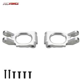 Rcawd Los234012 Alloy Caster Block Set Silver For 1-10 Losi Hammer Rey Rock Upgrade Parts