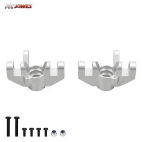 Rcawd Los234013 Alloy Steering Spindle Set Silver For 1-10 Losi Hammer Rey Rock Upgrade Part