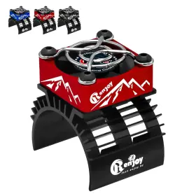 Ej-017 Rcenjoy Rc Cooling Fan Aluminum Alloy Car Motor With Heatsink Red Ej-017 Rcenjoy Rc Cooling Fan Aluminum Alloy Car Motor With Heatsink Red