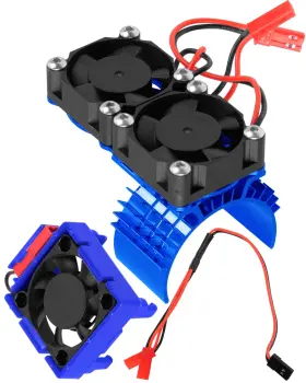 E-sla4-cooling Rchuiwow Rc Vxl-3s Esc Cooling Fan Heat Sink With Dual Upgrades Part For 1/