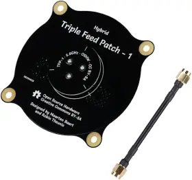 9.4dbi Rcmall Dr2247 5.8ghz Fpv Triple Feed Patch Antenna High Accuracy Sma Male To Sm