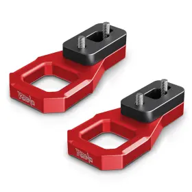 Br01red Reno Rear Tow Hooks Aluminum Big D-ring Hook Fits Soft Shackles Towing Recov