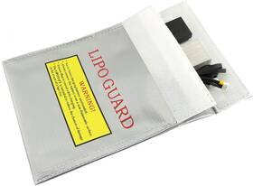 Rlecs Lsbfgtrb-l-1 Rc Lipo Safe Bag Fireproof Guard Silver Lithium Charging High Tem