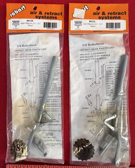 Robart 652l #652r #652l Air Retract Systems Pair Rc Airplane Brand New Sealed Hobby