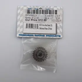 8623 Robinson Racing Rrp Extra Hard 5m/m 23t Blackened Pinion 32 Pitch New 8623 Robinson Racing Rrp Extra Hard 5m/m 23t Blackened Pinion 32 Pitch New