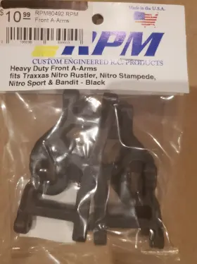 80492 Rpm # Heavy Duty Front A-arms Fits Traxxas Bandit Black