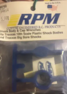 80765 Rpm Rc Traxxas Shock Tool Set Plastic Blue
