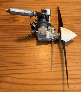 Saito Fa-72 Engine Rc Motor 4 Stroke Piston Moves But Low Compression D1.3