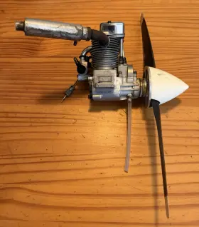Fa-72 Saito Engine Rc Motor 4 Stroke Piston Moves But Low Compression D1.3