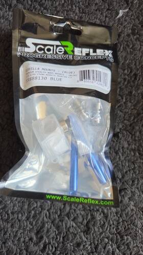Scale Reflex Sr888130 Premium Stealth Body Mounts Blue Rc Model Vehicle Part Mpn