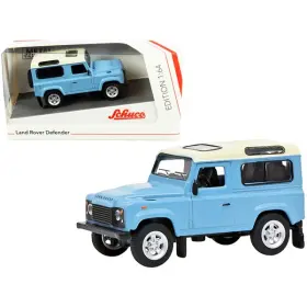 452027500 Schuco Land Rover Defender Light Blue/cream Top 3 Inch Diecast