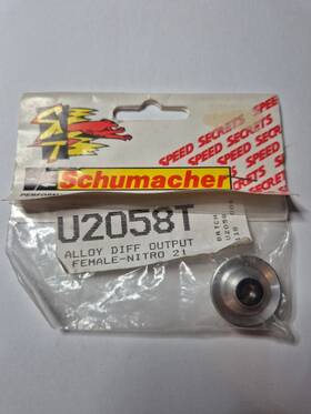 Schumacher U2058t Vintage Alloy Diff Output Female Nitro 21 Xtr Storm Menace Nos