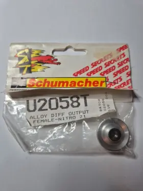 U2058t Schumacher Vintage Alloy Diff Output Female Nitro 21 Xtr Storm Menace Nos