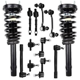 Scitoo 820229-5336-1745013661 - 12pcs Front Strut Spring Assembly Tie Rod End Ball Joint Stabilize