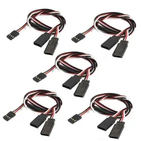 Hs898 Sharegoo 5pack 30cm 1 Male Jr Plug To 2 Female Y Cables Style