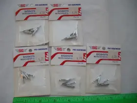 Sigsh370 Sig Pro Hardware Lot Of 5 Micro-gator Clips R/c Plane Airplane Boat Car