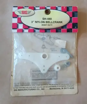 Sh-480 Sig Heavy Duty 3 Inch Nylon Bellcrank For Rc Model Planes Nos