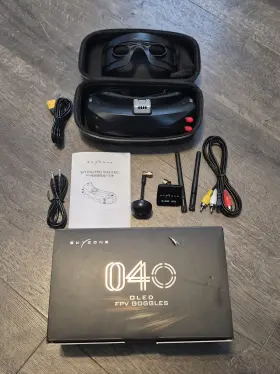 Sky04o Skyzone Pro Oled Fpv Goggle With High Gain/patch Antennas Ships From Usa Sky04o Skyzone Pro Oled Fpv Goggle With High Gain/patch Antennas Ships From Usa