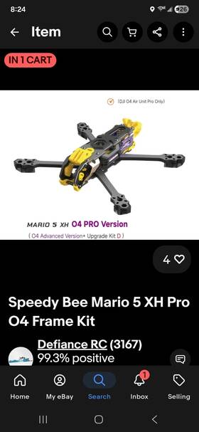 Speedy Bee Ced-42482387746885 Mario 5 Xh Pro O4 Frame Kit