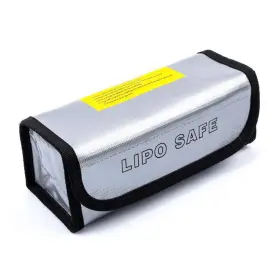 Speedyfpv 612735075927 Small Portable Lipo Battery Safety Bag Guard Fireproof Fiberglass 75x75x195mm
