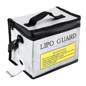 Speedyfpv 612735356293 Medium Portable Lipo Battery Safety Bag Guard Fireproof Fiberglass 145x165x215mm