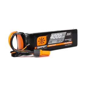 Spmx40006s30 Spektrum 22.2v 4000mah 6s 30c Smart Lipo Battery Ic5