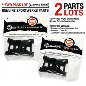 Sportwerks Swk4042 2 Pack Lot Lower Suspension Arms 4 Total Chaos Raven Nip