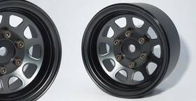 Ssd Rc Ssd00488 1.55 Steel D Hole Wheels Black 2