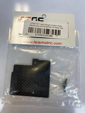 St Racing Concepts St6877cf Carbon Fiber Electronic Mounting Plate For Traxxas Slash