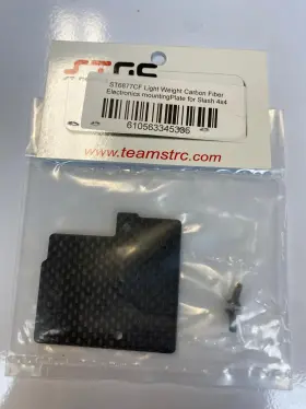 St6877cf St Racing Concepts Carbon Fiber Electronic Mounting Plate For Traxxas Slash