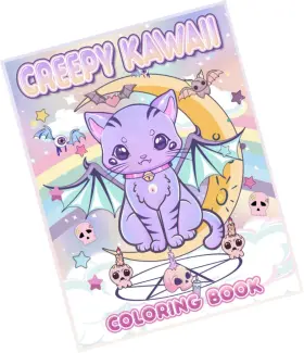Strendier 798353897040 Horror Kawaii Pastel Goth And Creepy Coloring Book Spooky Drawings For Child