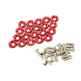 B011-2fw6rd Strendier Jdmspeed 20 Pcs Red Cnc Billet Aluminum Fender Washer Engine Bay Dress Up Kit