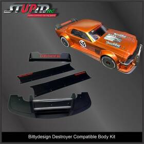 Stupid Rc Stp11104bk Destroyer Body Kit Black