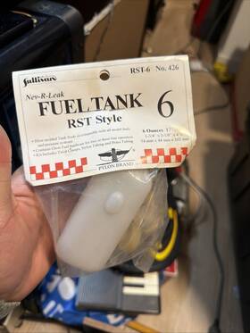 Sullivan S426 Products Airplane Rectangle Style Nitro Gas Fuel Tank 6 Oz 6oz 426