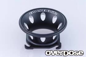 Super G Od3928 30mm Aluminum Air Funnel / Cooling Fan Shroud Black Overdose