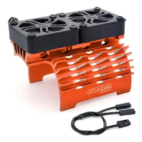 Surpass Hobby Usa 768481748094 Rc Cooling Fans 16000rpm 40mm Dual Car Motor With Metal Heatsink