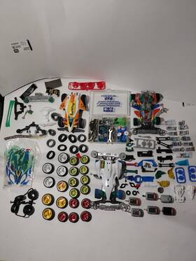 Tamiya 1096-sh Mini 4wd Parts Lot Up Grades High Performance Wheels Motors Gears Etc 132