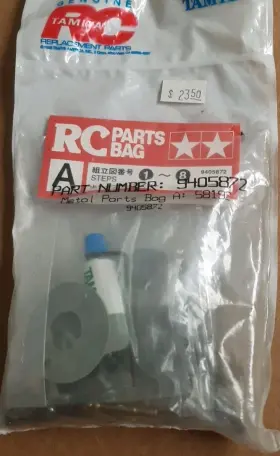 9405872 Tamiya Vintage Rc #9405872 Metal Parts Bag A 58192 Nos