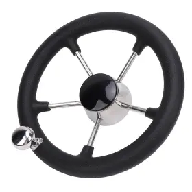 Tbestzyvt4sr9dq Tbest Boat Stainless Steel Steering Wheel 11in 5 Spoke With Turning Knob Smoo
