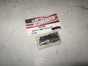 Team Associated 25184 Rc M3 X 16 Mm Bhps Phillips Screws Steel Black 20