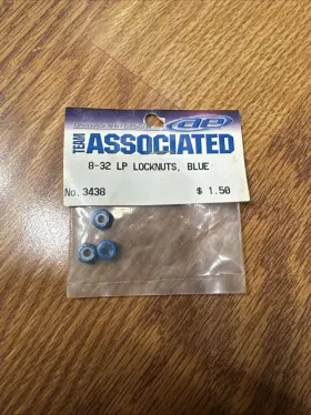 3438 Team Associated 8-32 Locknuts Blue 3438 Team Associated 8-32 Locknuts Blue