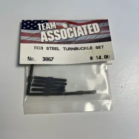 3867 Team Associated Tc3 Steel Turnbuckle Set