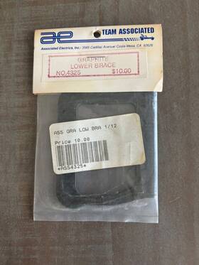 Team Associated 4325 Vintage Rc Rc12l Lower Pod Brace Graphite 1 Rare