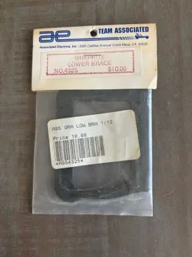 Rc12l Team Associated 4325 Vintage Rc Lower Pod Brace Graphite 1 Rare