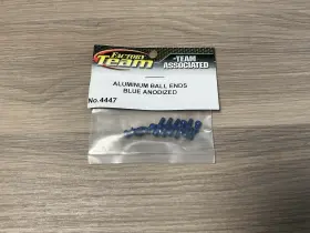 4447 Team Associated Ball Ends Blue Aluminum #4447 Rare Vintage